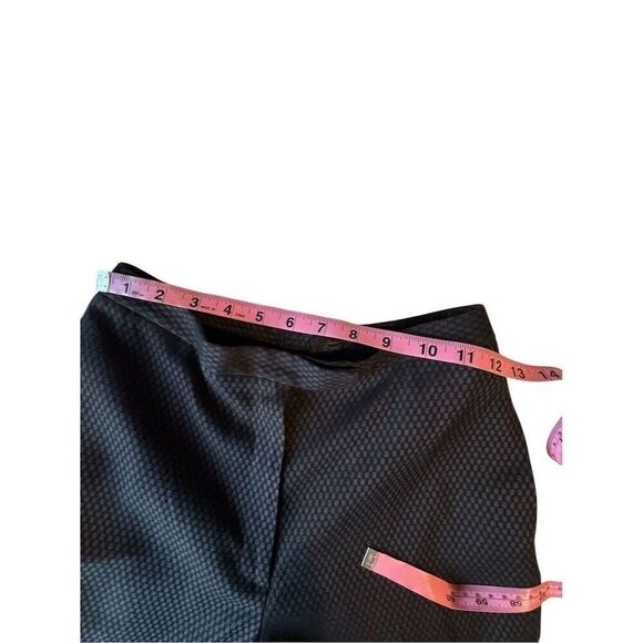 Women’s Houndstooth Checkered Dress Pants Size 2P Business Straight Leg - Picture 9 of 14